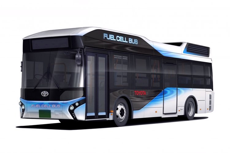 اتوبوس سلول سوختی تویوتا سال آینده معرفی می‌شود