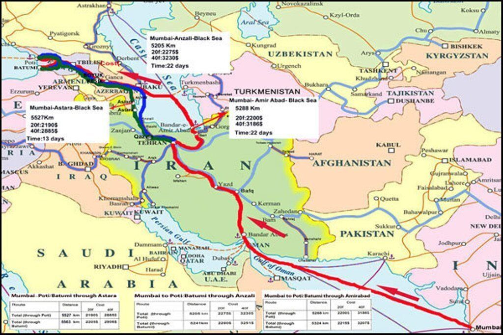عبور کریدورهای بین المللی منطقه اکو از مسیر ریلی ایران